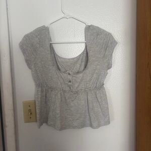 No-boundaries Women's Grey Blouse